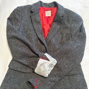Gap Gray Herringbone Academy Blazer  - Size 4